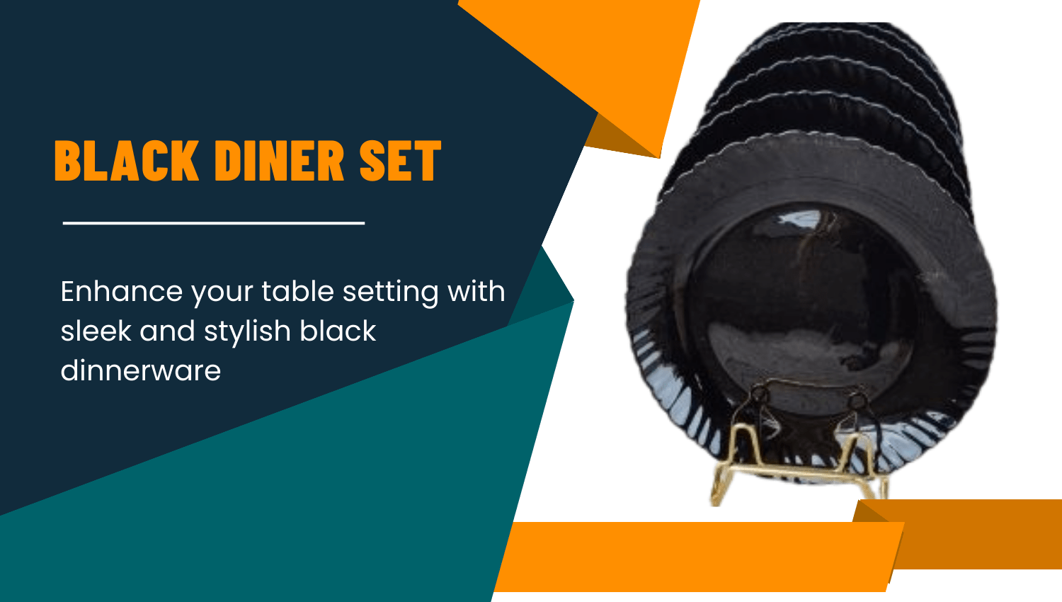 Black diner set