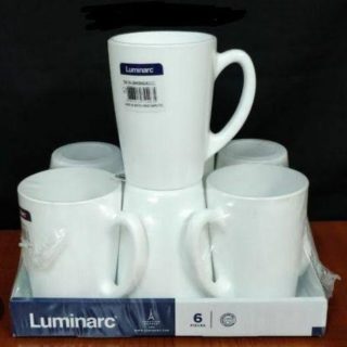Set of 6 Luminarc New Morning Cups……