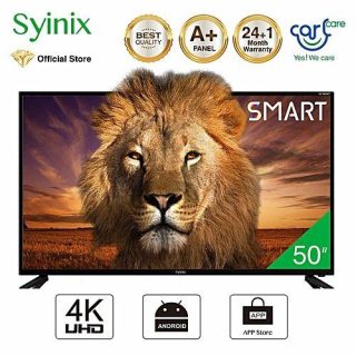Syinix 50" - 50T730U- 4K Ultra HD - SMART Android TV, Netflix