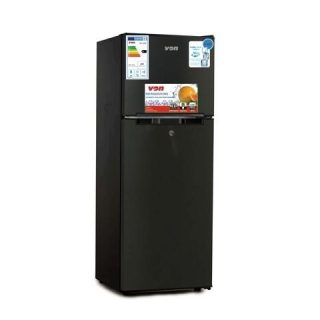 VON VART-18DMS Double Door Fridge 138L - Stainless Steel