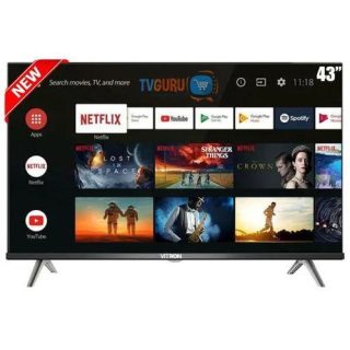 Vitron HTC4388FS - 43" Smart Android Frameless TV - Black