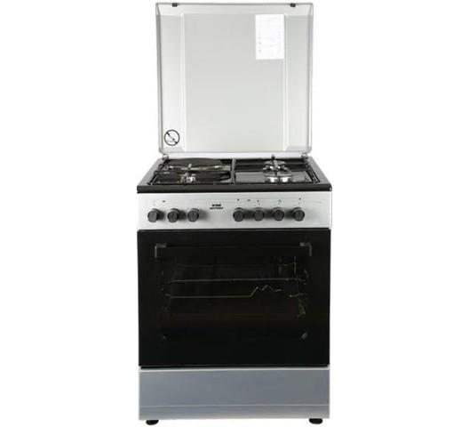 Von Hotpoint 7312NEG/VAC6S031UY 3 Gas + 1 Electric Cooker - Grey