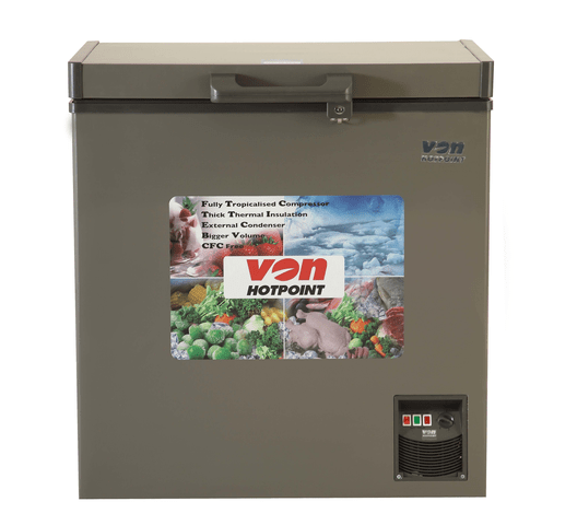 Von VAFC19DUS Showcase Freezer, 150L - Grey