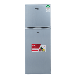 Von VART-19DHS Double Door Fridge 138L - Silver