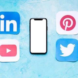 social media marketing and content creator at work