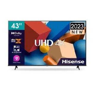 Hisense 43" smart uhd frameless 4k A6 series TV