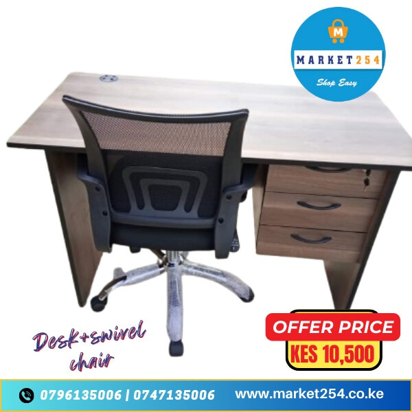 Desk + swivel chair - Image 4